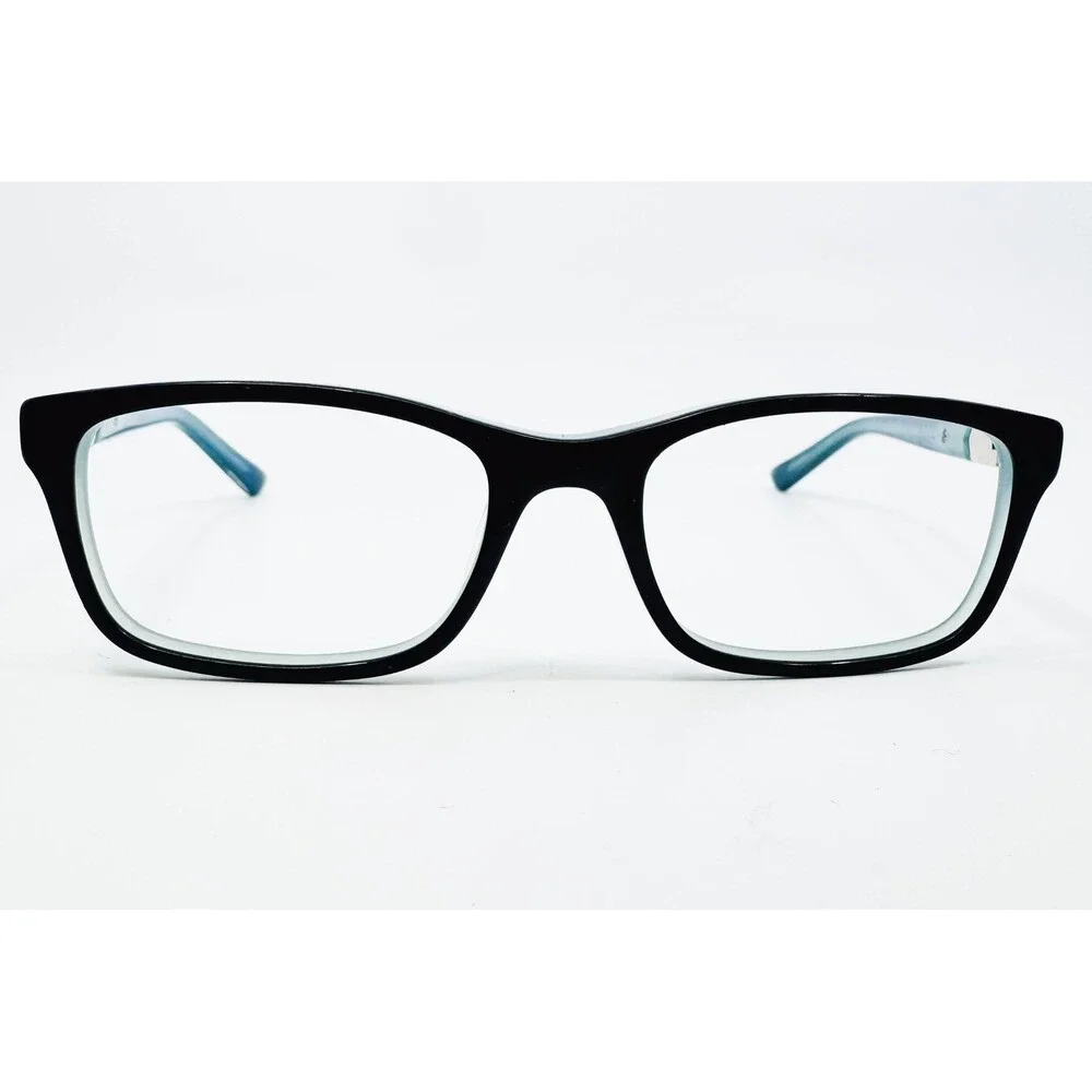 Champion Eyeglasses Womens Black Teal Rectangle Frames 51-16-135 44883